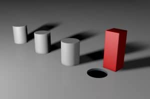 square peg and round hole