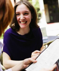 Woman in interview
